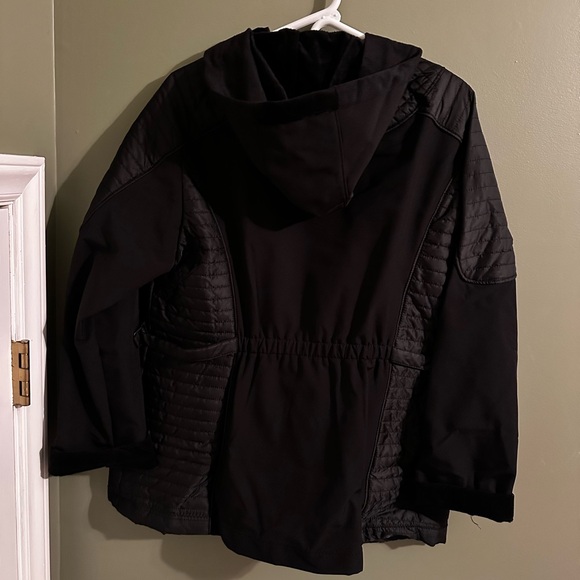 Jones New York Black Quilted Bomber Jacket - Picture 3 of 3